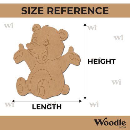 Teddy Bear Pre Marked MDF Design 9