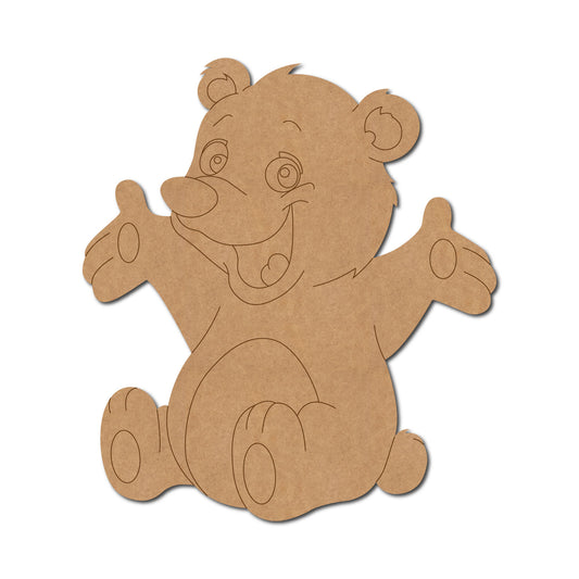 Teddy Bear Pre Marked MDF Design 9