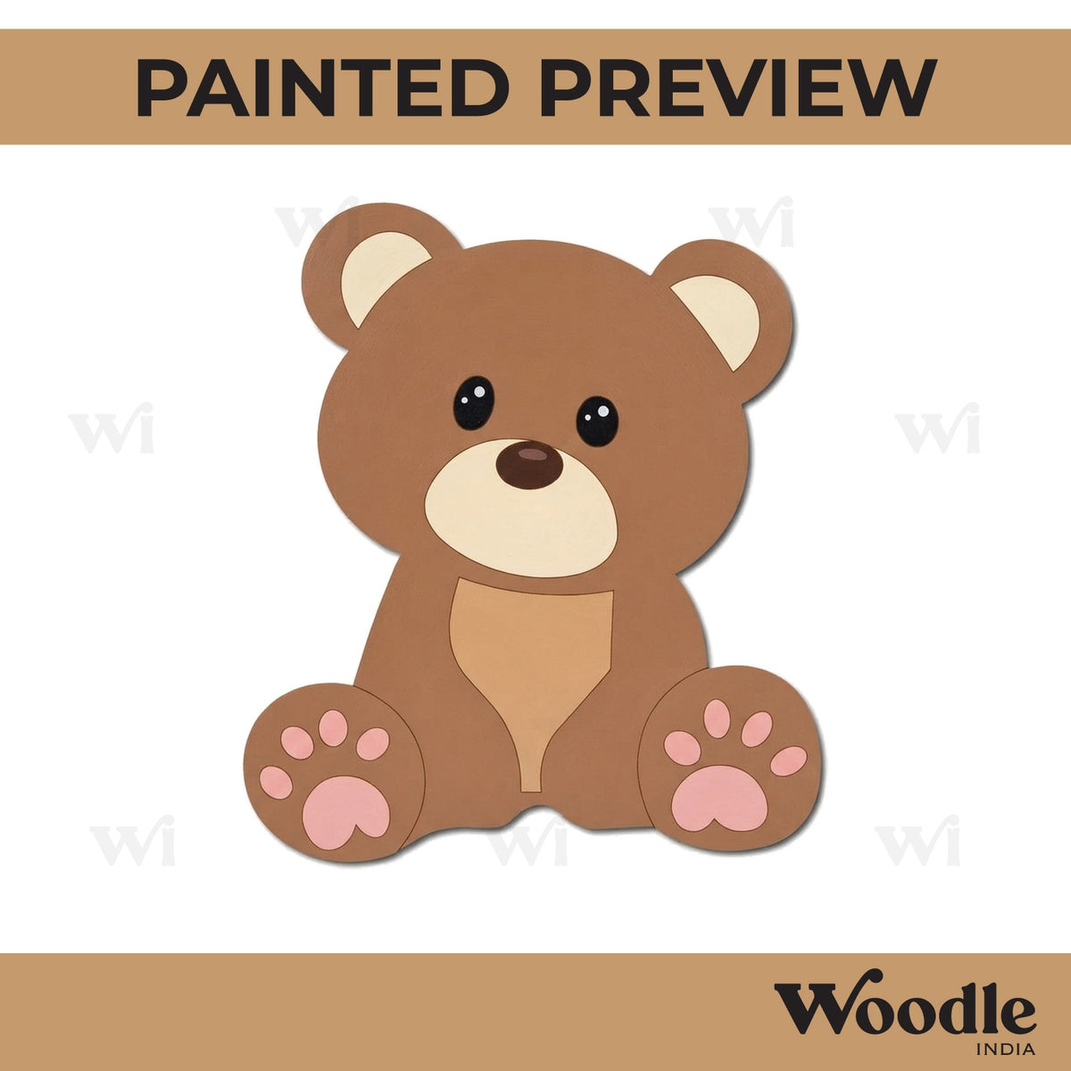 Teddy Bear Pre Marked MDF Design 15