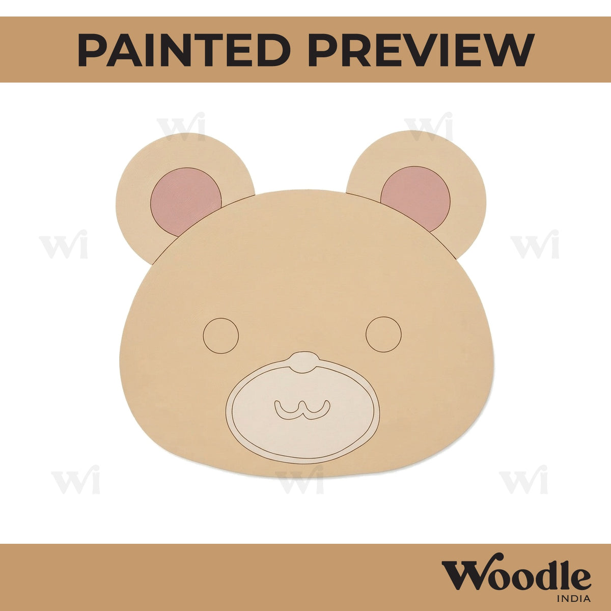 Teddy Bear Pre Marked MDF Design 16