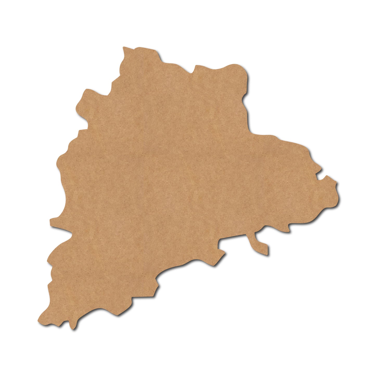 Telangana Map Cutout MDF Design 1