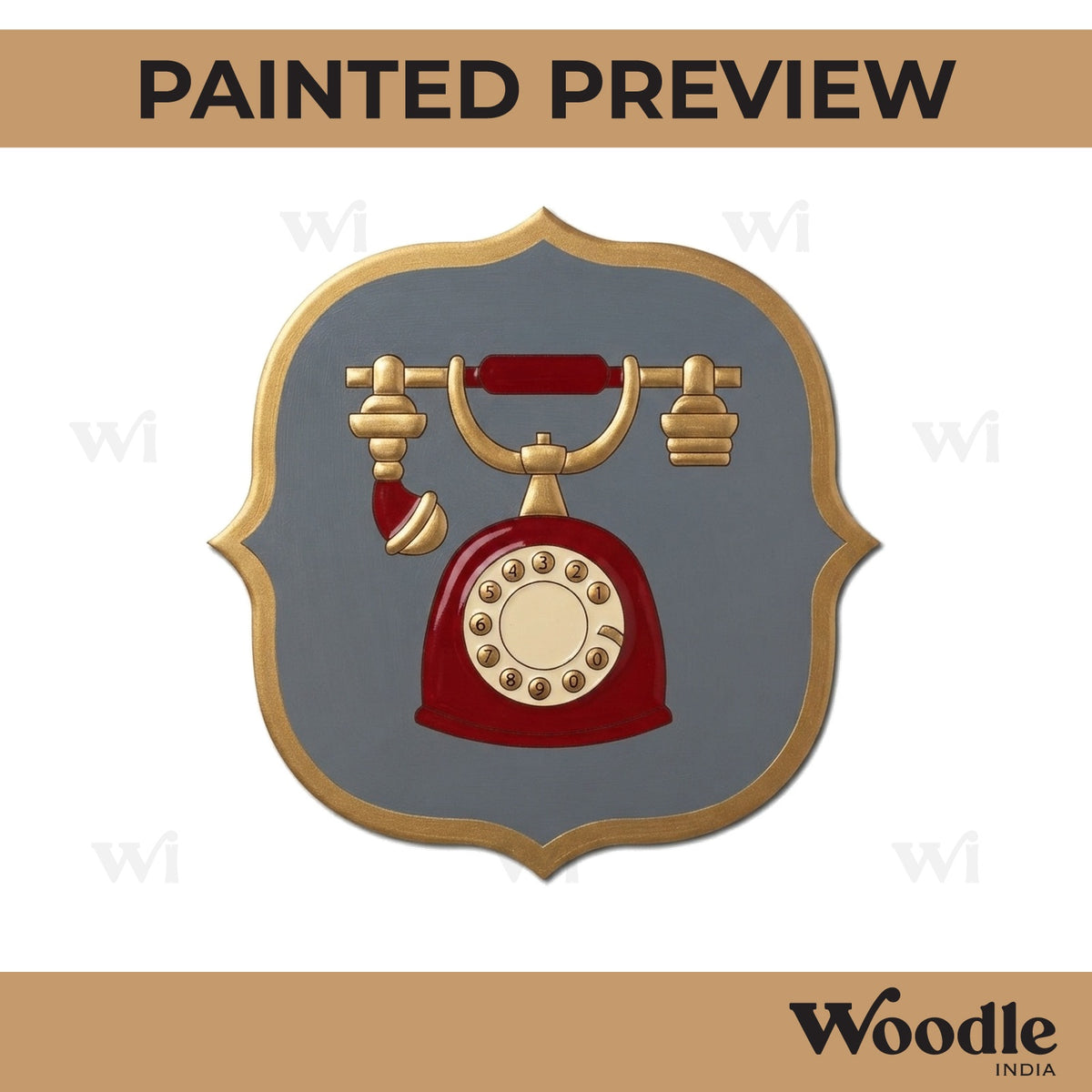 Telephone Pre Marked Base MDF Design 1