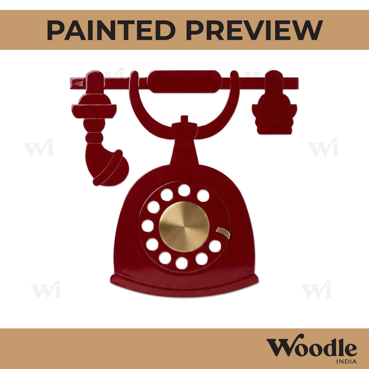 Telephone Pre Marked MDF Design 1