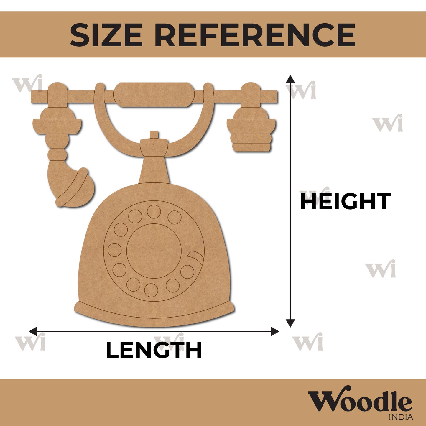 Telephone Pre Marked MDF Design 1