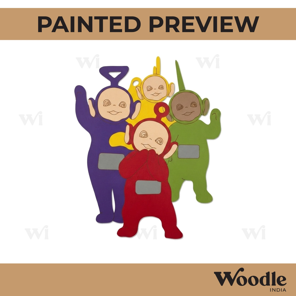 Teletubbies Cartoon Pre Marked MDF Design 1