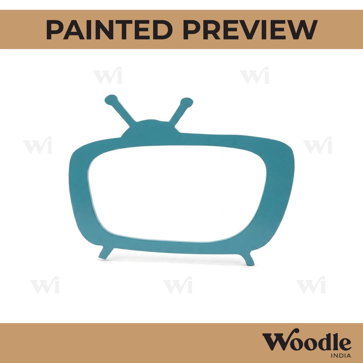 Television Cutout MDF Design 1
