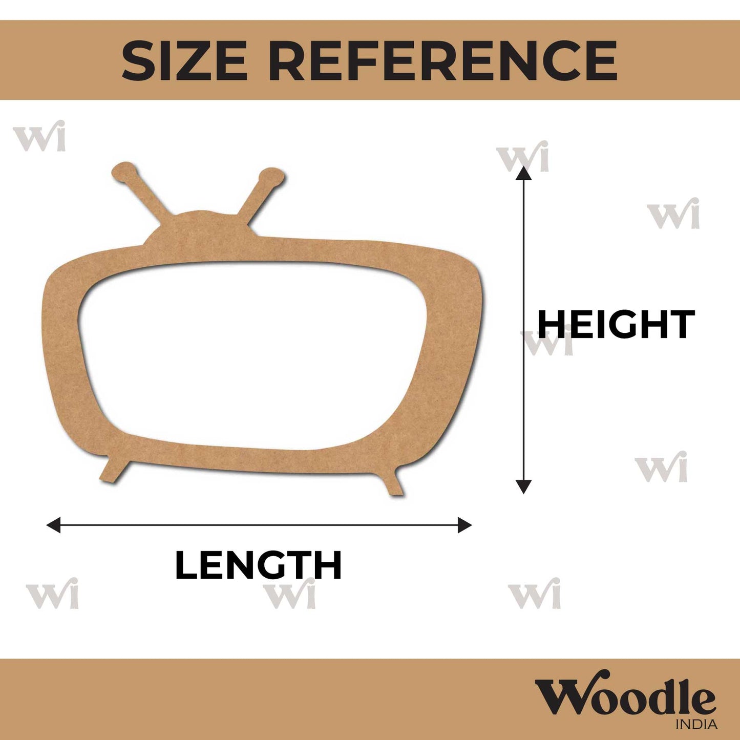 Television Cutout MDF Design 1