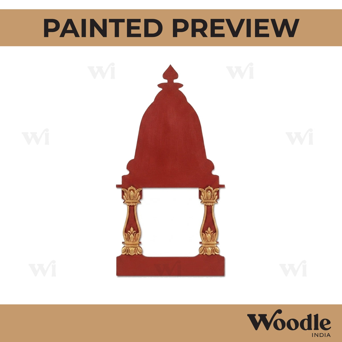 Temple Cutout MDF Design 1