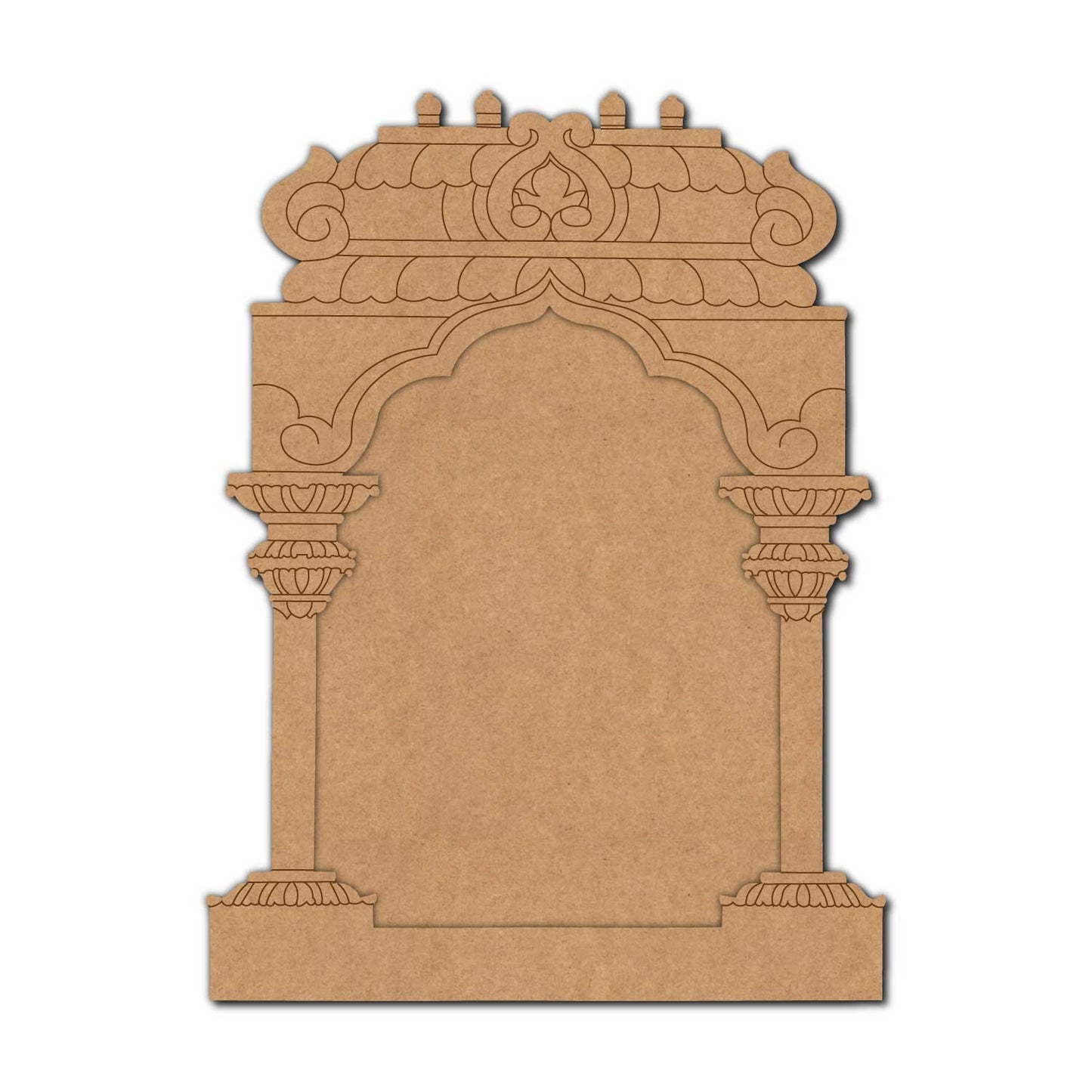 Temple Jharokha Pre Marked MDF Design 1