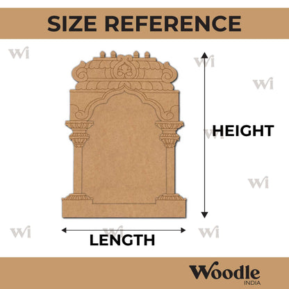 Temple Jharokha Pre Marked MDF Design 1