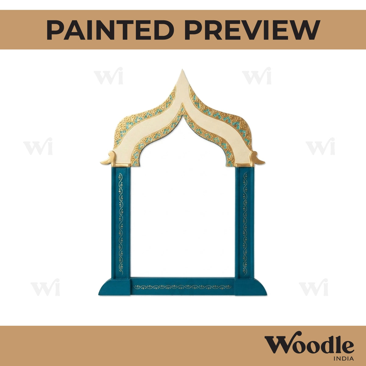 Temple Jharokha Window Cutout MDF Design 1