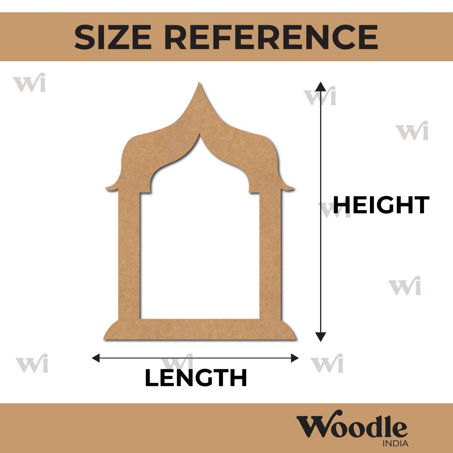 Temple Jharokha Window Cutout MDF Design 1