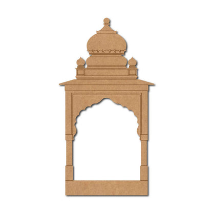 Temple Jharokha Window Pre Marked MDF Design 1