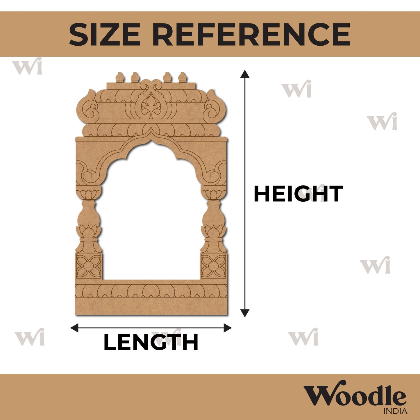 Temple Pre Marked MDF Design 3