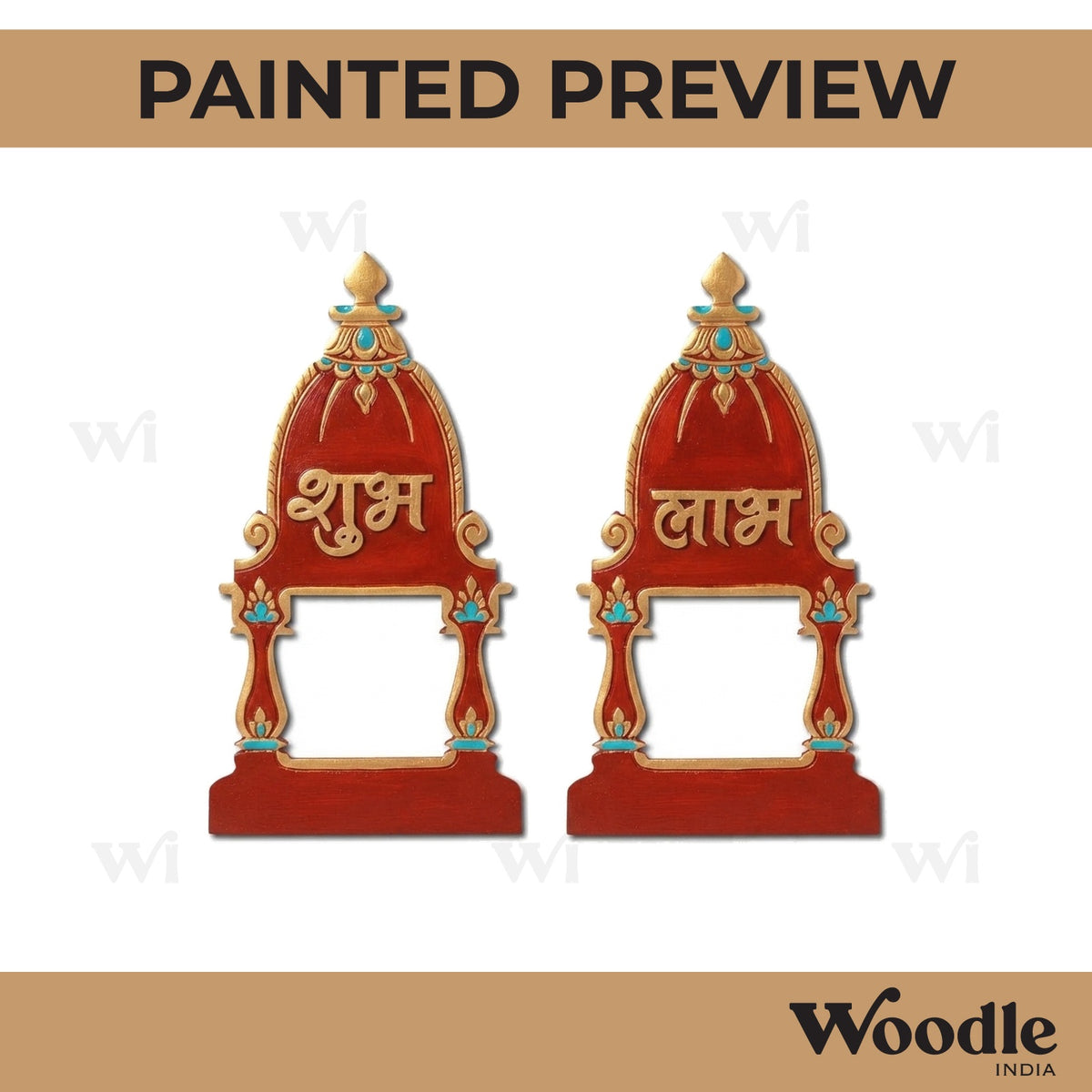 Temple Shubh Labh Base MDF Design 1
