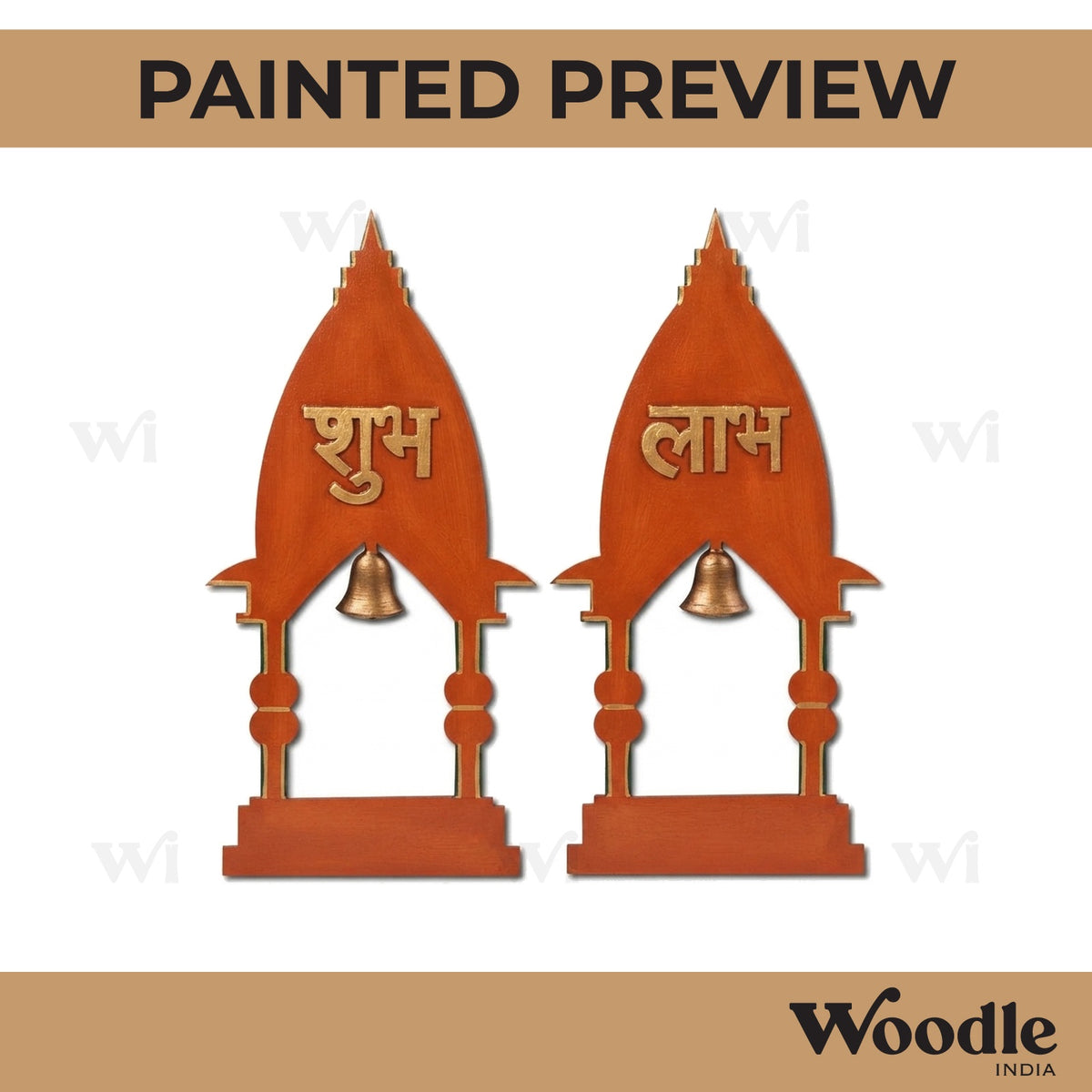 Temple Shubh Labh Base MDF Design 2