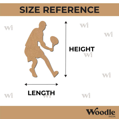 Tennis Player Cutout MDF Design 1