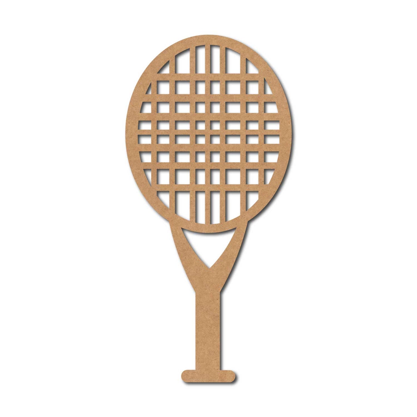 Tennis Racket Cutout MDF Design 1