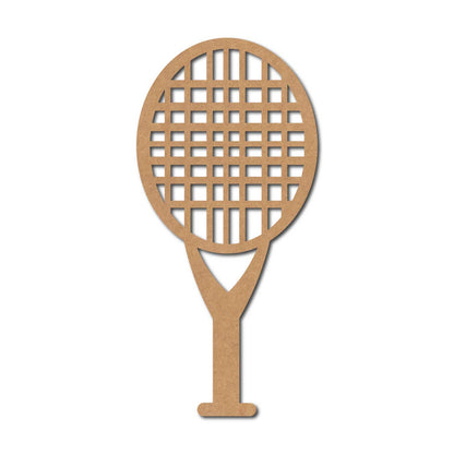 Tennis Racket Cutout MDF Design 1