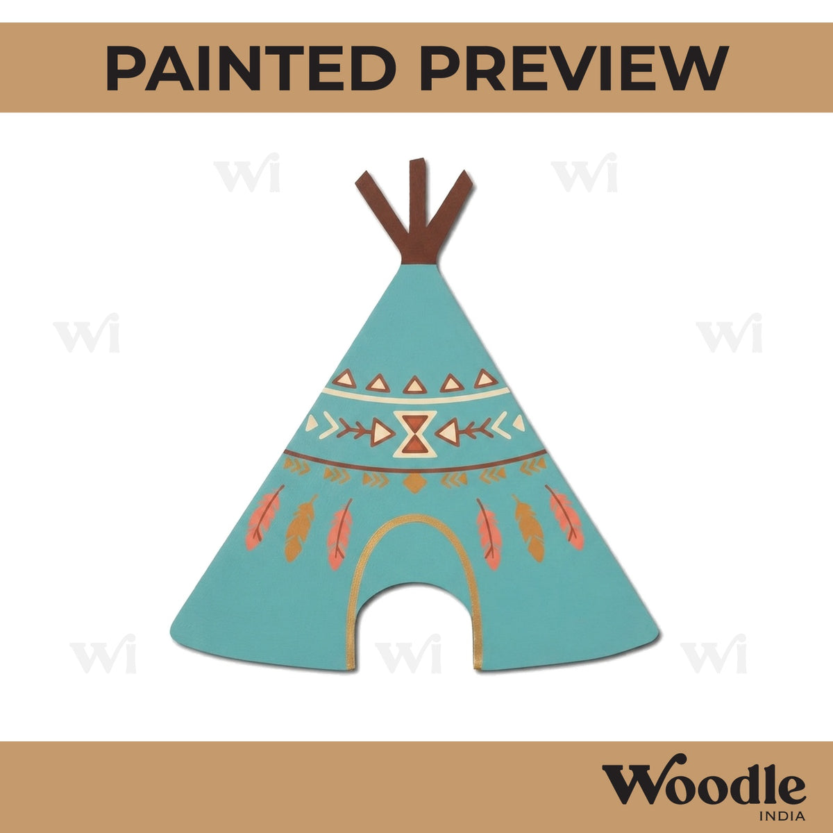 Tent Cutout MDF Design 1
