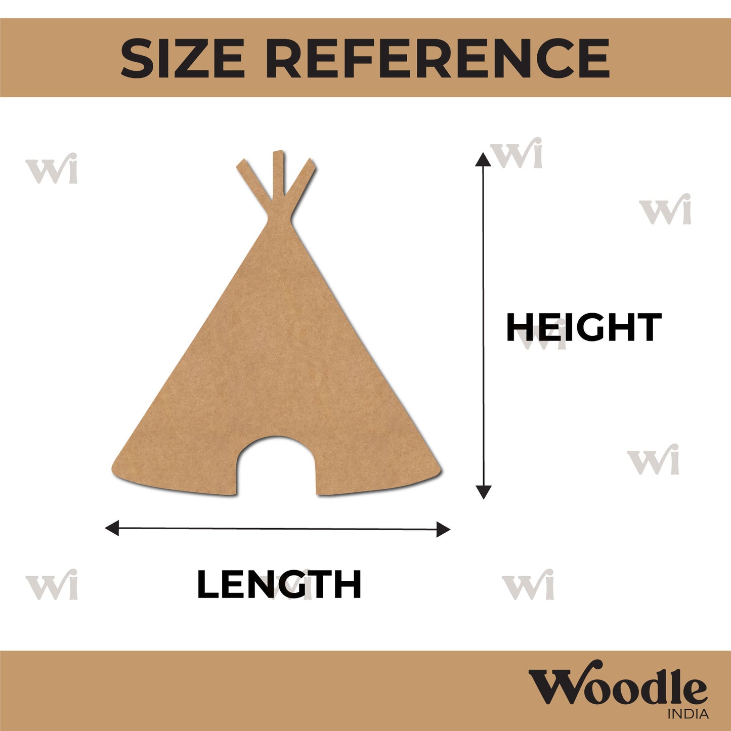 Tent Cutout MDF Design 1
