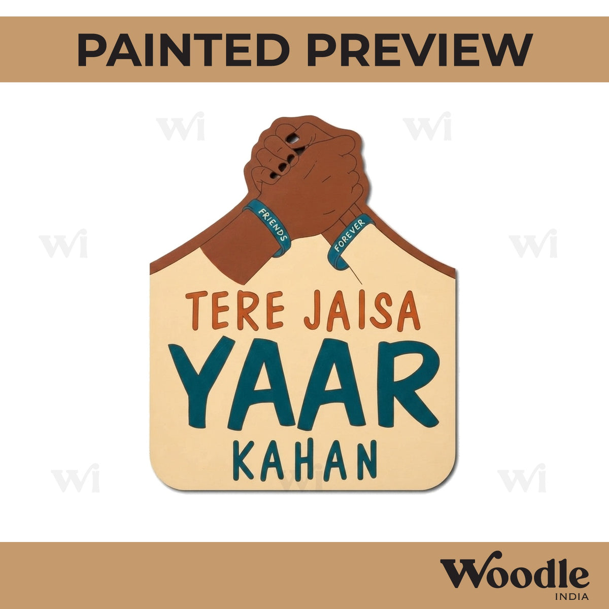 Tere Jaisa Yaar Kahan Pre Marked Base MDF Design 1
