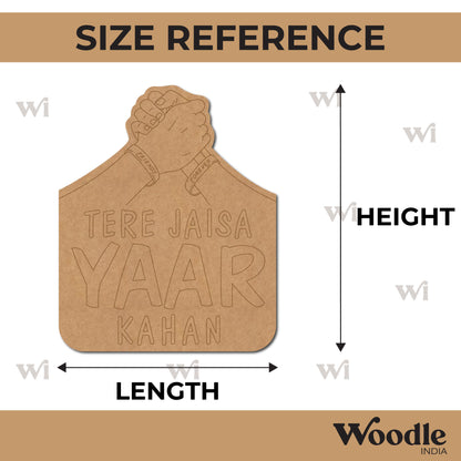Tere Jaisa Yaar Kahan Pre Marked Base MDF Design 1