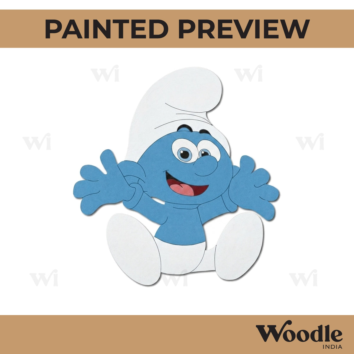 The Smurfs Pre Marked MDF Design 2