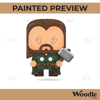 Thor Cartoon Pre Marked MDF Design 1