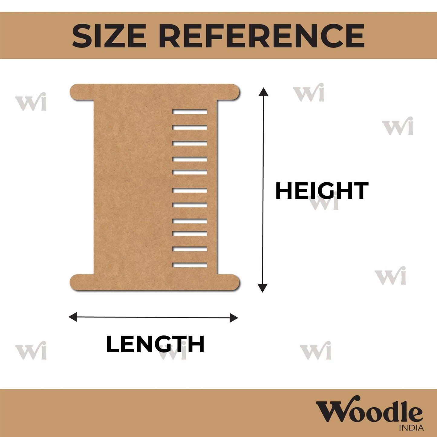 Thread Spool Cutout MDF Design 1