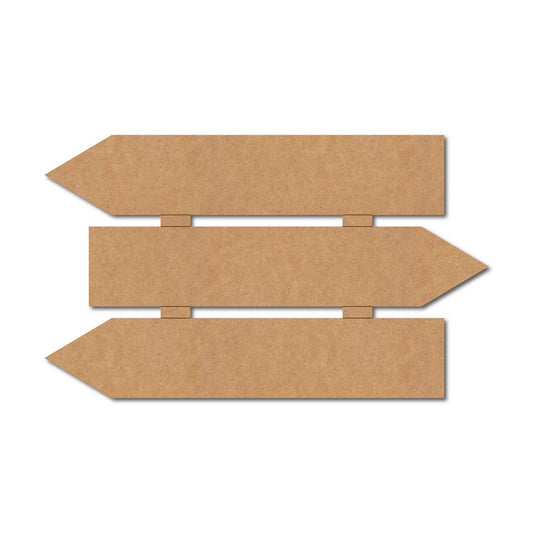Three Arrow Plank Nameplate MDF Design 1