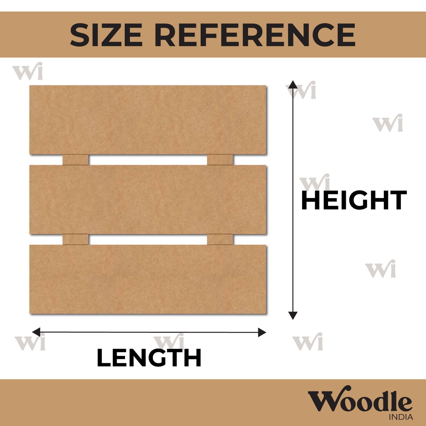 Three Plank Nameplate MDF Design 1