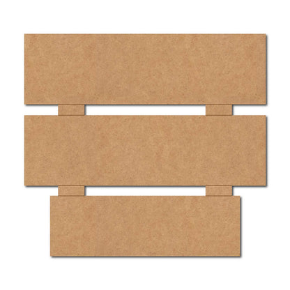 Three Plank Nameplate MDF Design 2