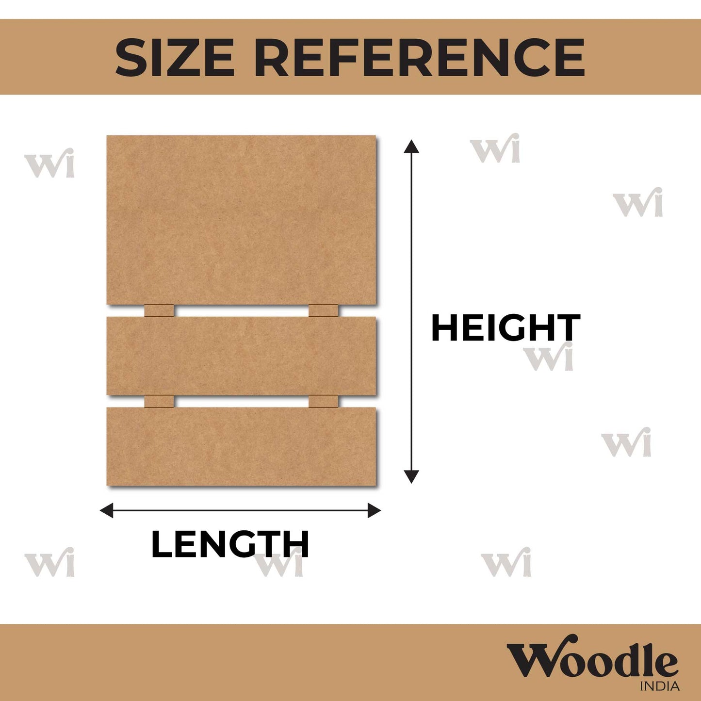 Three Plank Nameplate MDF Design 3