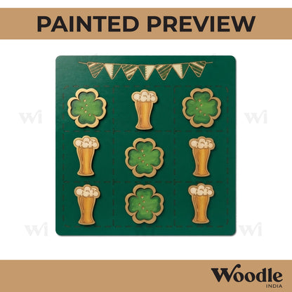 Tic Tac Toe Pre Marked MDF Design 5