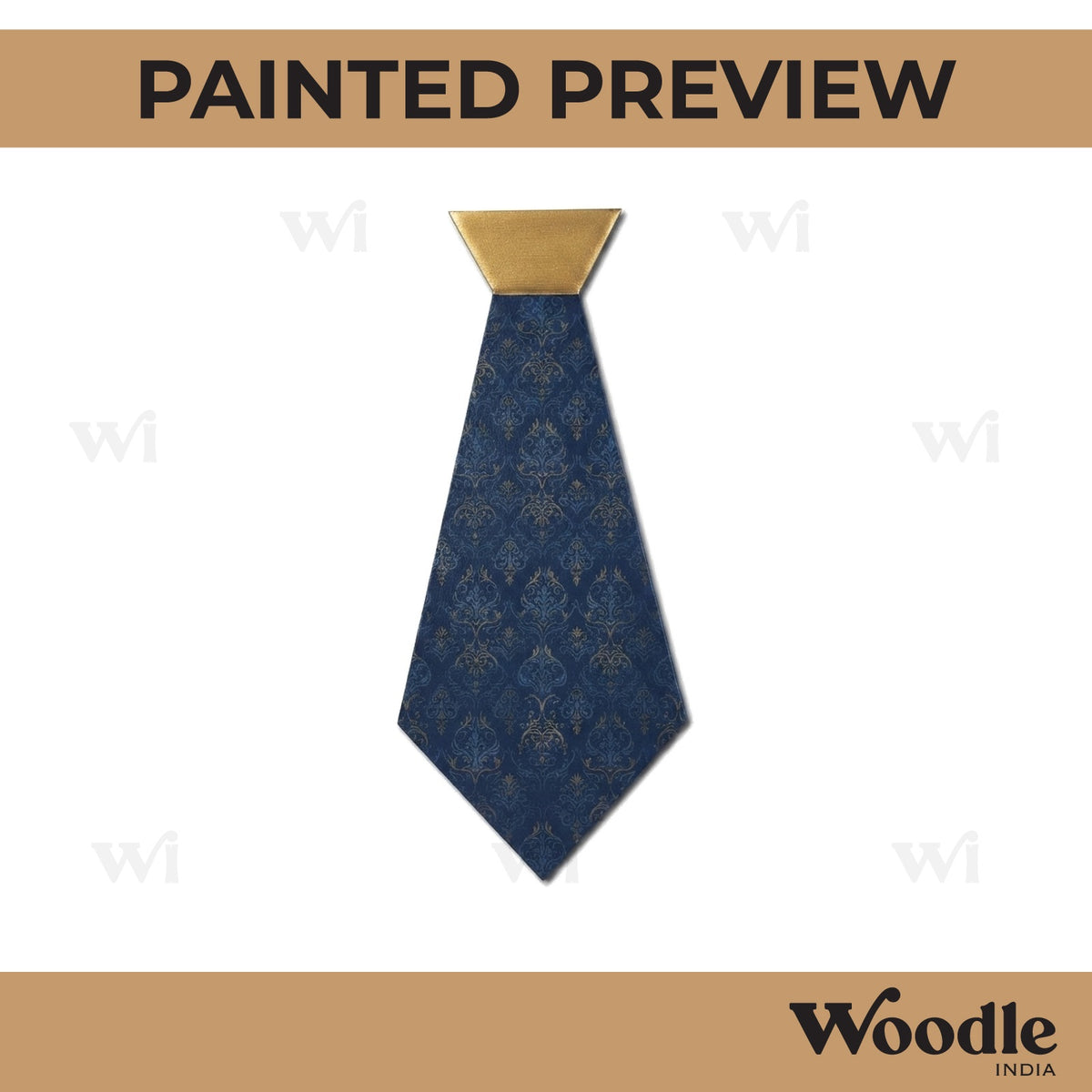 Tie Cutout MDF Design 1