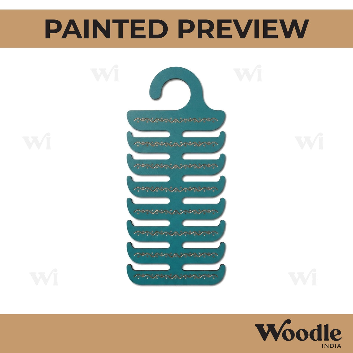 Tie Holder Pre Marked MDF Design 4