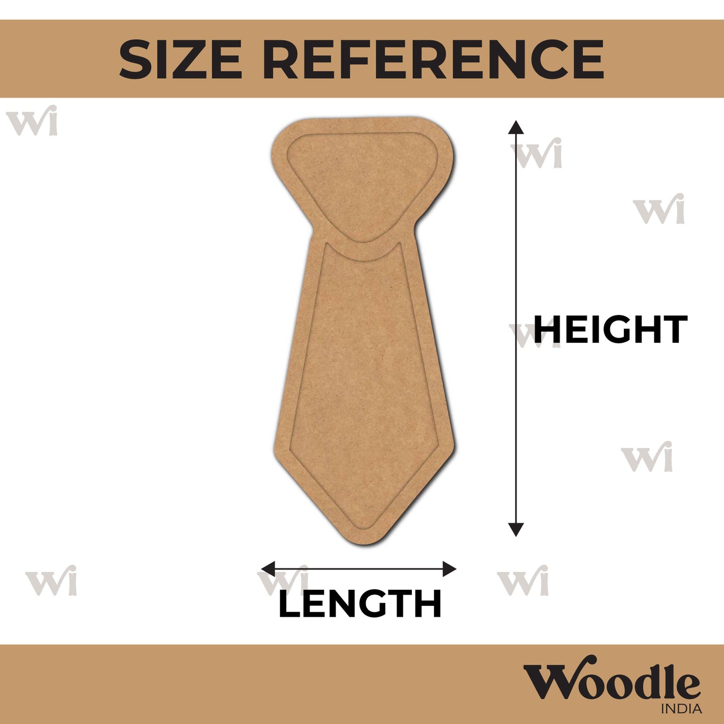 Tie Two Layered Base MDF Design 1
