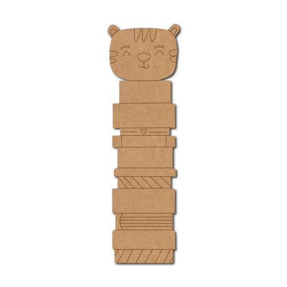 Tiger Books Bookmark Pre Marked MDF Design 1