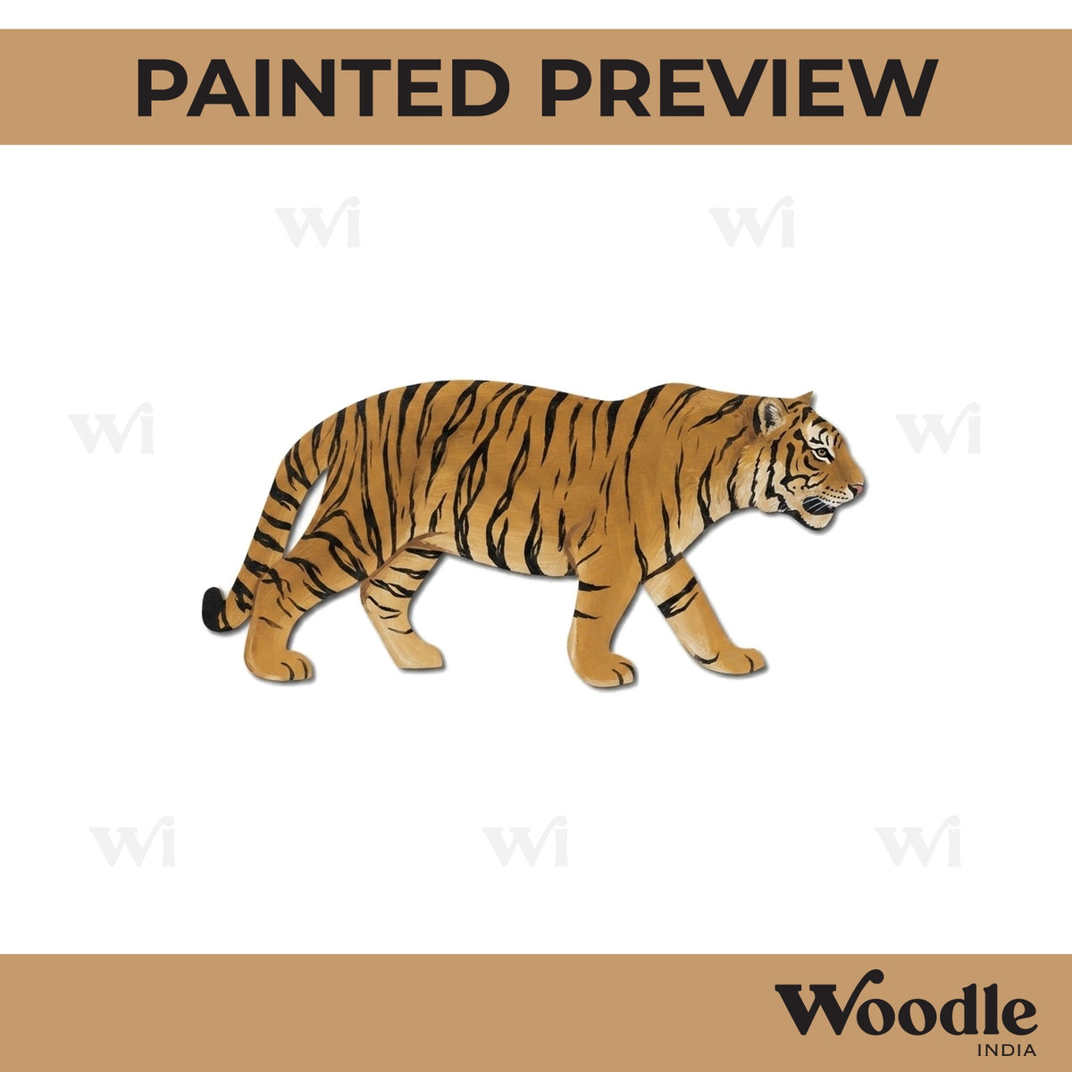 Tiger Cutout MDF Design 1