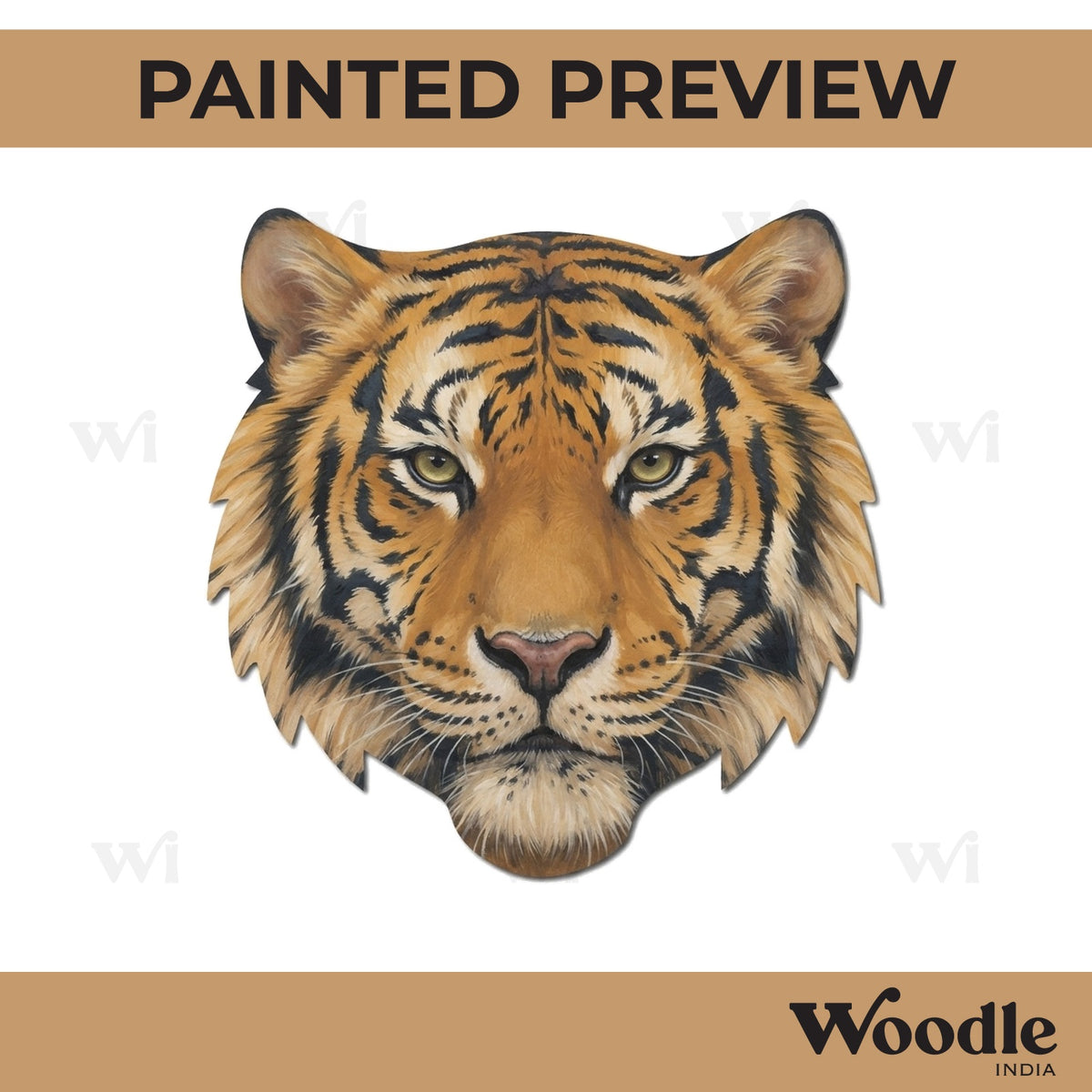 Tiger Cutout MDF Design 2