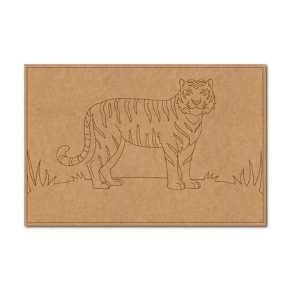 Tiger Pre Marked Base MDF Design 1