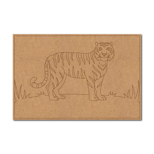 Tiger Pre Marked Base MDF Design 1