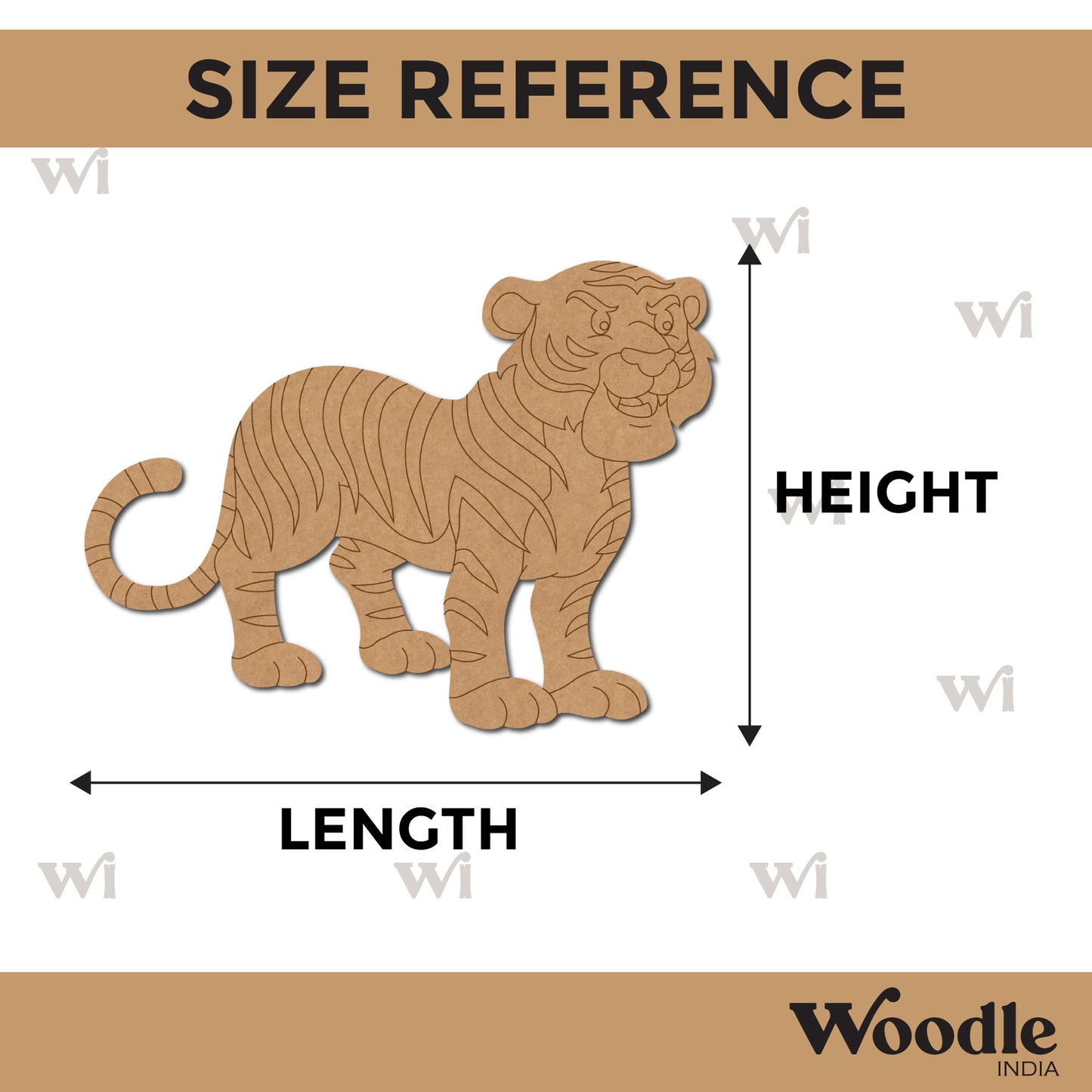 Tiger Pre Marked MDF Design 8