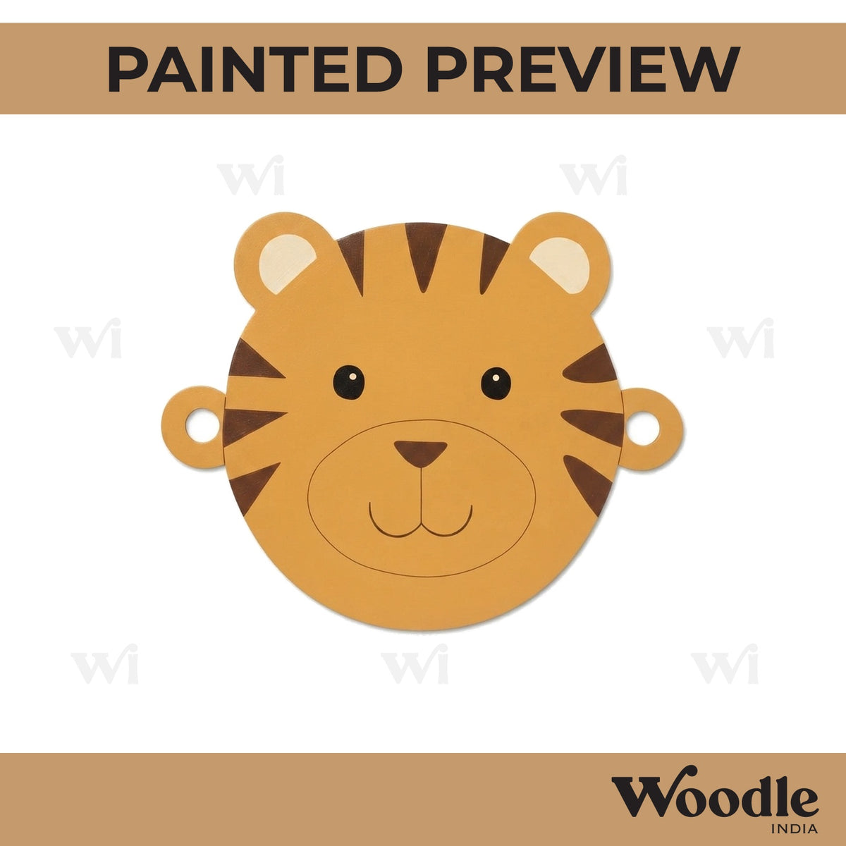 Tiger Rakhi Pre Marked MDF Design 1