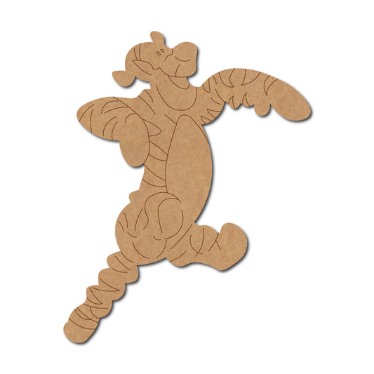 Tiger Winnie The Pooh Pre Marked MDF Design 1