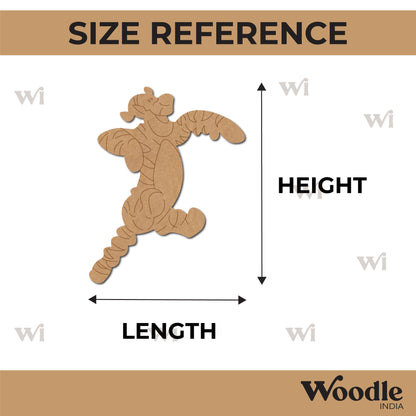 Tiger Winnie The Pooh Pre Marked MDF Design 1