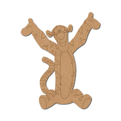 Tigger Winnie The Pooh Pre Marked MDF Design 1