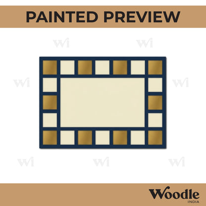 Tiles Rectangle Nameplate Base MDF Design 1
