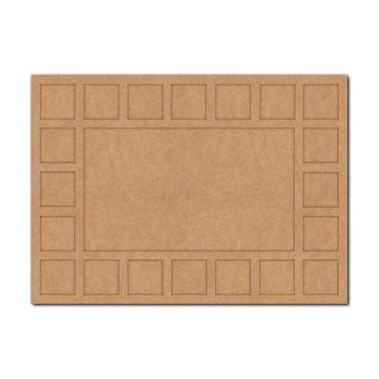Tiles Rectangle Nameplate Base MDF Design 1